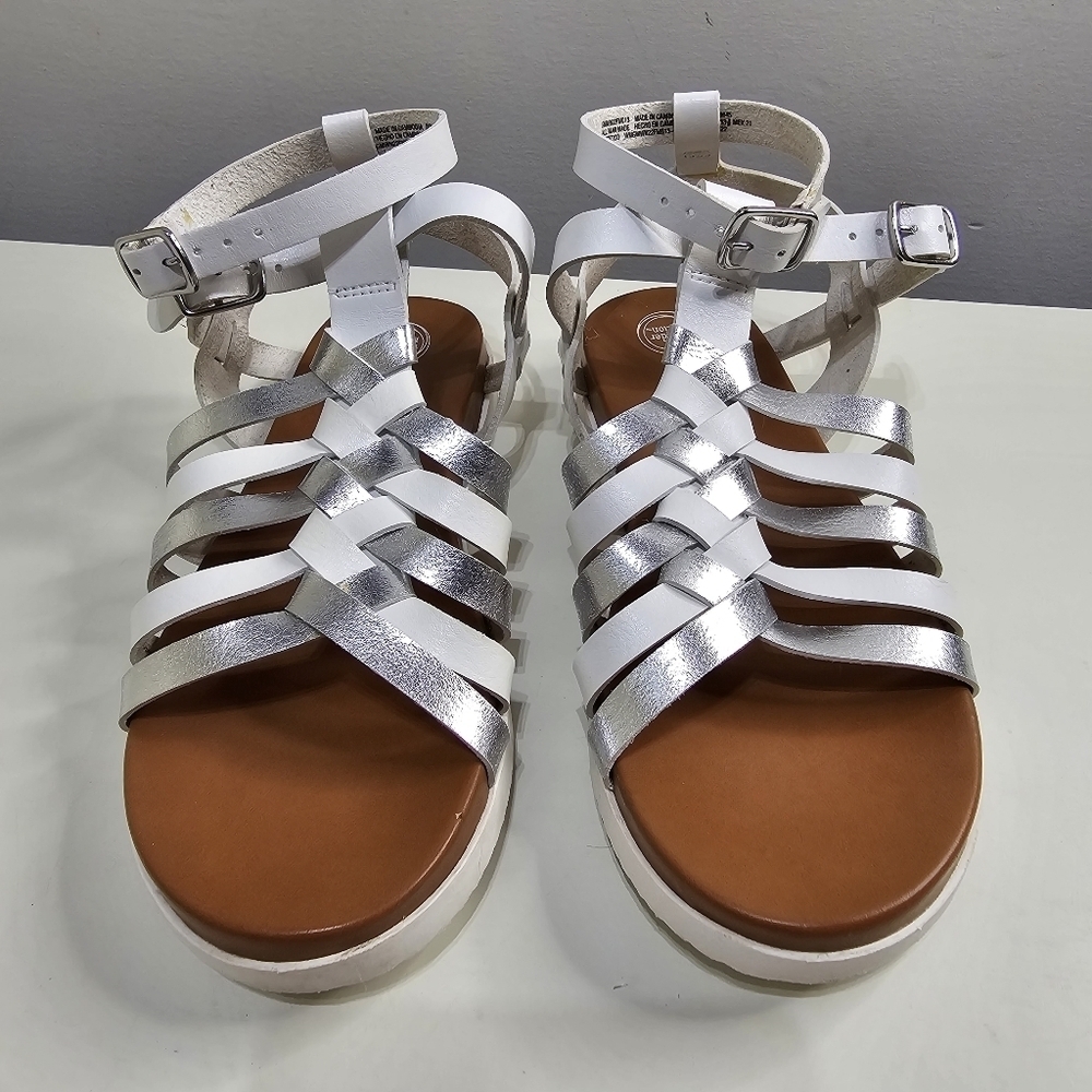 Wonder Nation Strappy Gladiator Sandals Size Girl's 2 - Picture 5 of 12
